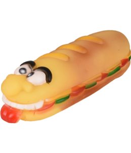 Hs vinyl hotdog gezicht 18x5,5x4,5cm