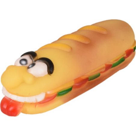 Hs vinyl hotdog gezicht 18x5,5x4,5cm