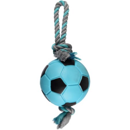 Hs tpr sporty voetbal+touw blauw 17cm