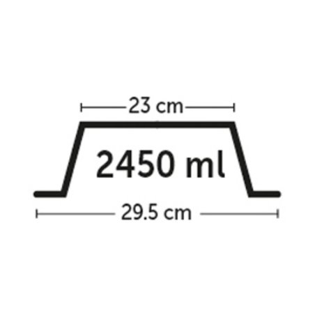 Eetpot nr. 4 mara grijs-2450ml 