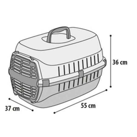 Transport box transit ii blauw s 37x55x36cm