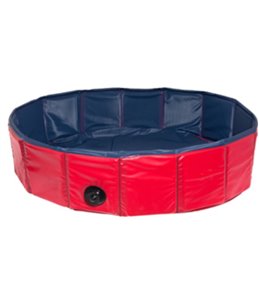 Doggy splash pool blauw/rood 120x 30cm