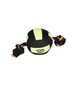 Hs matchball aqua zwart/geel 18cm