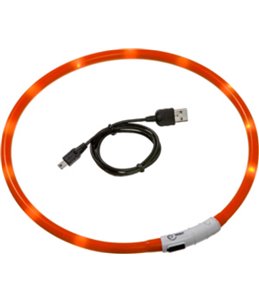 Visio light led halsband oranje70cm