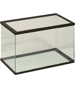 Volglas aquarium 30x15x20 cm zwart