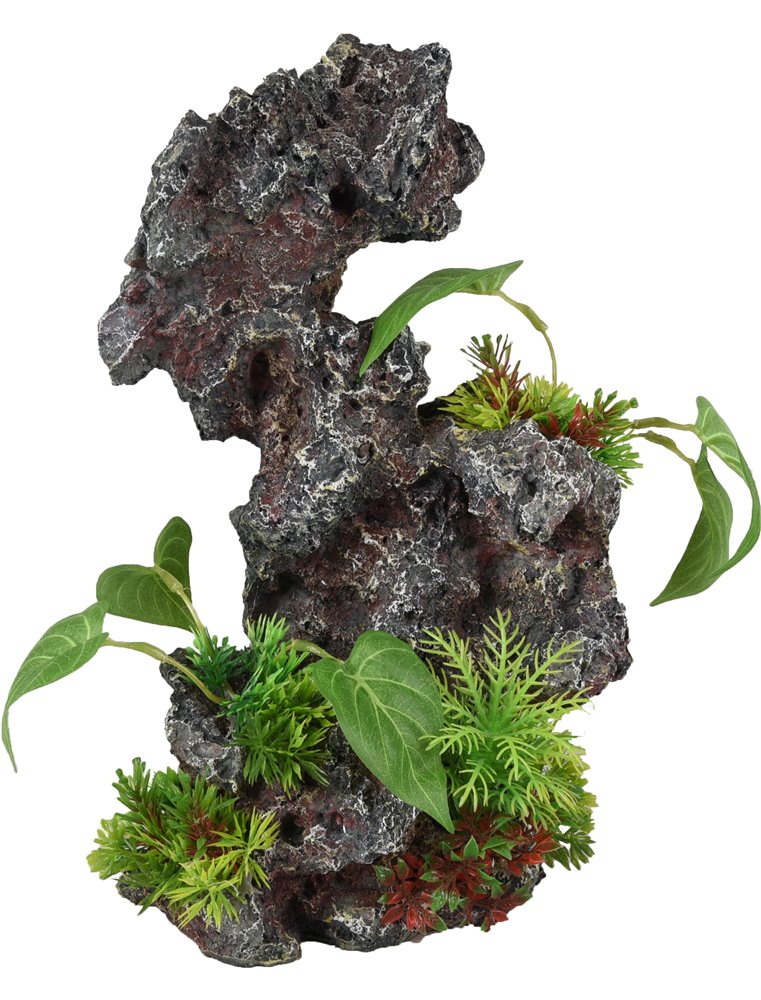 Ad petra rots+plant 19x15x31cm