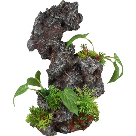 Ad petra rots+plant 19x15x31cm 