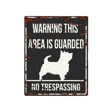 Beware of dog sign: terrier