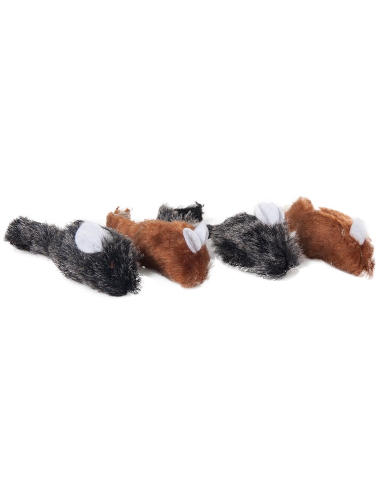 Ps muis bruin/zwart 5cm ass 2x2(4)