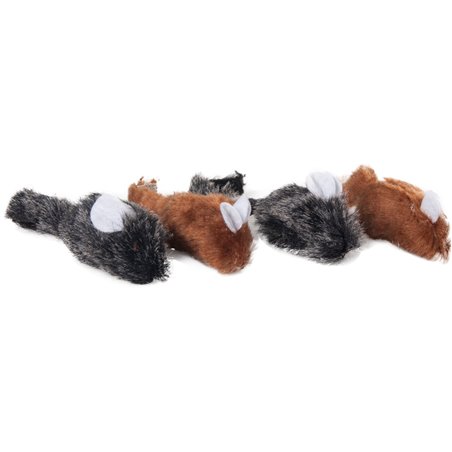 Ps muis bruin/zwart 5cm ass 2x2(4) 