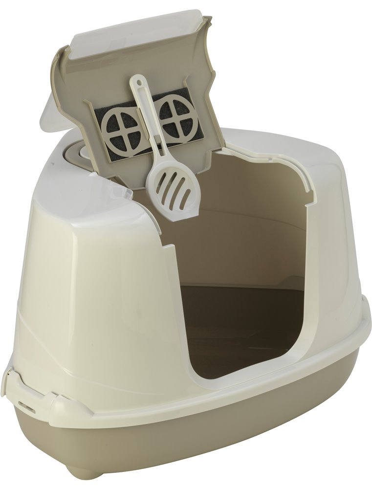 Kattentoilet hoek thor classic l 45x56x37cm