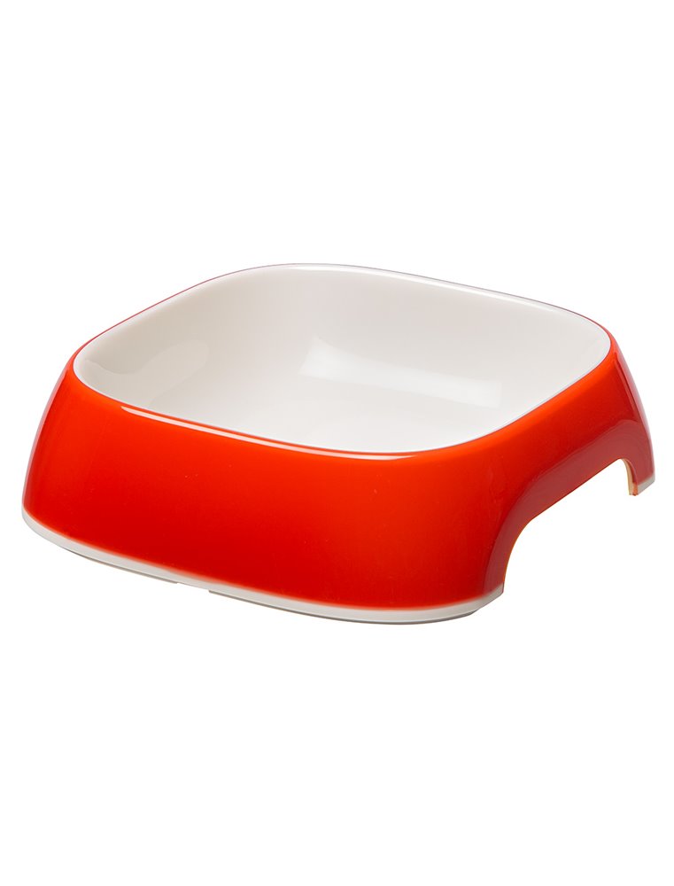 Glam voerbak medium rood