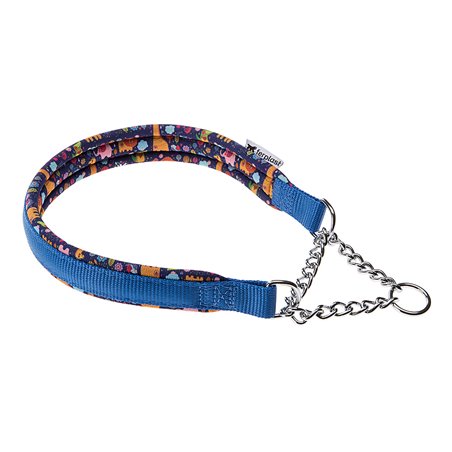 Ferplast halsband daytona nylon blauw a:60cm en b:25mm