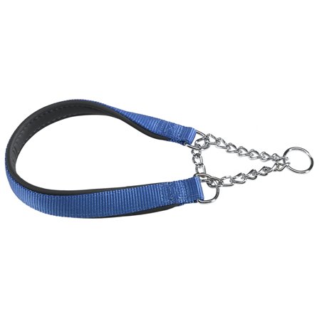 Ferplast halsband daytona nylon blauw a:40cm en b:15mm