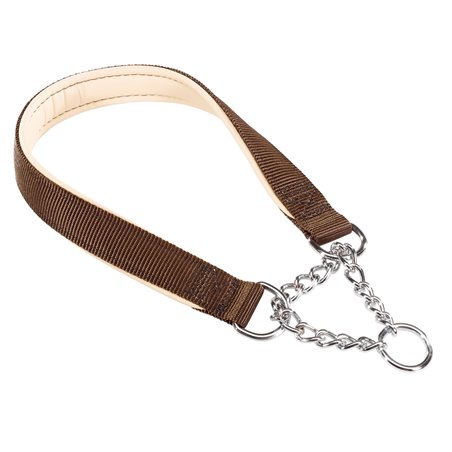 Ferplast halsband daytona nylon bruin a:45cm en b:15mm