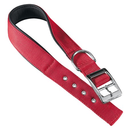 Ferplast halsband daytona nylon rood a:27-35cm en b:15mm