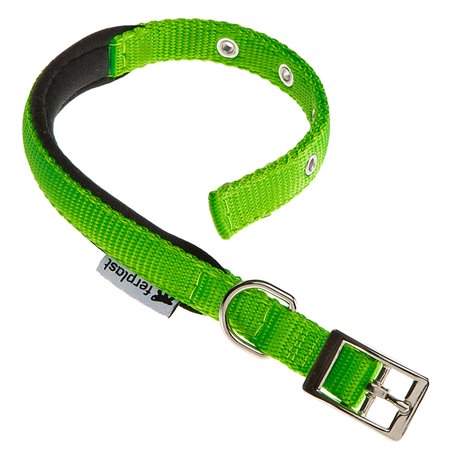 Ferplast halsband daytona nylon groen a:27-35cm en b:15mm