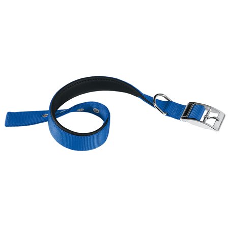 Ferplast halsband daytona nylon blauw a:27-35cm en b:15mm