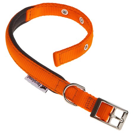 Ferplast halsband daytona nylon oranje a:27-35cm en b:15mm