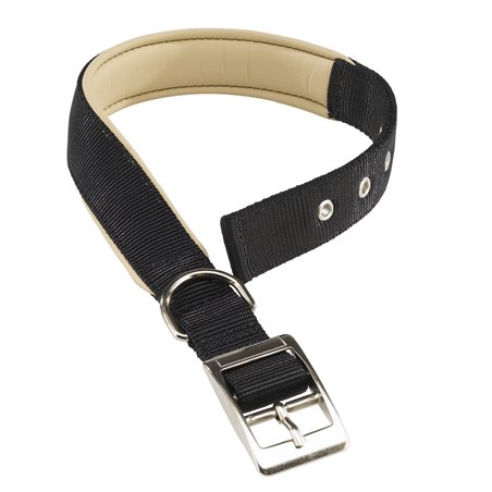 Ferplast halsband daytona nylon zwart a:37-45cm en b:25mm