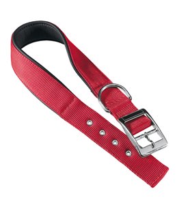 Ferplast halsband daytona nylon rood a:37-45cm en b:25mm