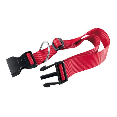 Ferplast halsband club nylon rood a:18-25cm en b:10mm