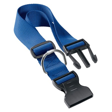 Ferplast halsband club nylon blauw a:23-32cm en b:10mm