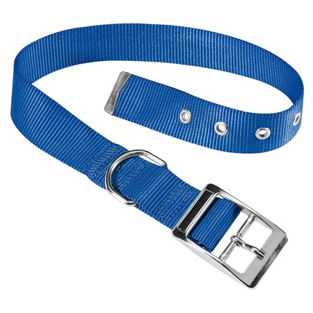 Ferplast halsband club nylon blauw a:27-35cm en b:15mm