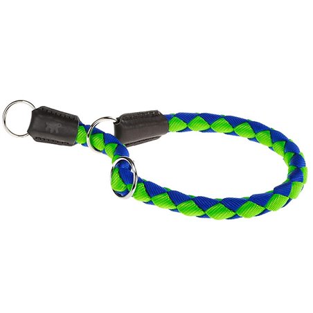 Ferplast halsband twist nylon blauw/groen a:50cm en b:18mm