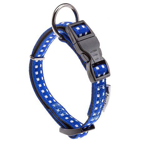 Ferplast halsband cricket nylon blauw a:27-40cm en b:15mm