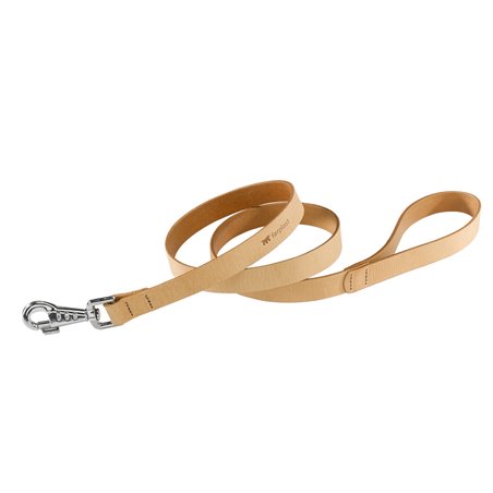 Ferplast hondenriem / leiband natural leer beige - 120cm x 10mm