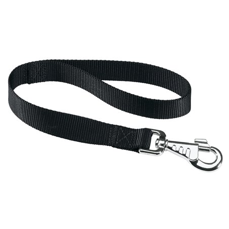 Ferplast hondenriem / leiband club nylon zwart - 45cm x 25mm