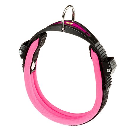 Ferplast halsband ergofluo nylon roze a:25-33cm en b:15mm