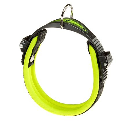 Ferplast halsband ergofluo nylon geel a:25-33cm en b:15mm