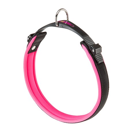 Ferplast halsband ergofluo nylon roze a:43-51cm en b:25mm