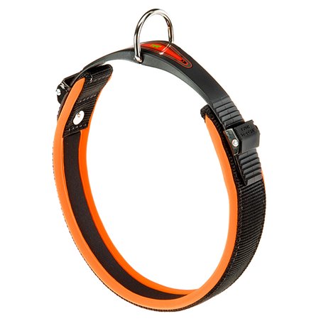 Ferplast halsband ergofluo nylon oranje a:43-51cm en b:25mm