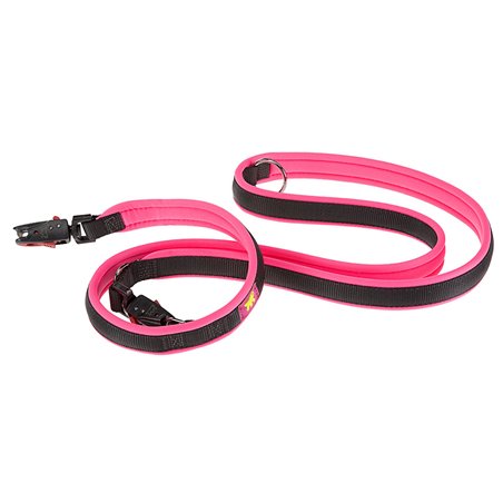 Ferplast hondenriem / leiband ergofluo nylon roze - 200cm x 15mm