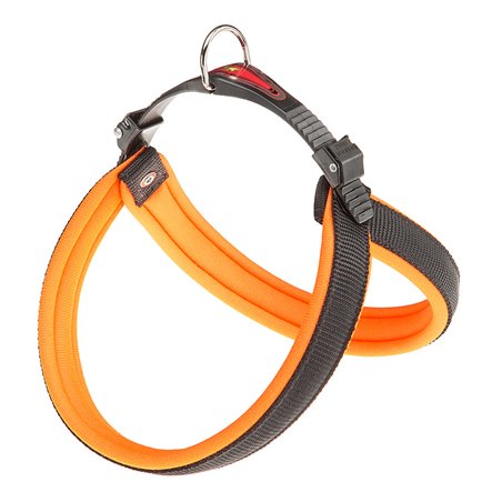 Ferplast hondentuig agila fluo 5 nylon oranje - a:50-58cm en b:50-58cm - 20mm