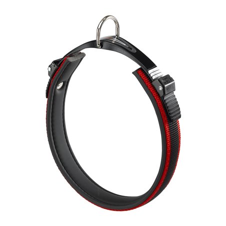 Ferplast halsband ergocomfort nylon rood - a:25-33cm en b:15mm