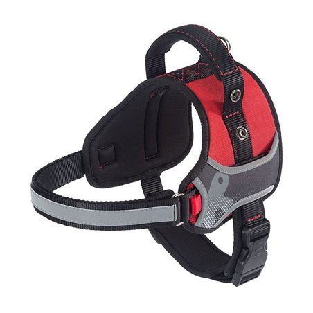 Ferplast hondentuig hercules extra small  nylon rood - a:29-36cm en b:42-52cm