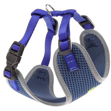 Ferplast hondentuig nikita xs nylon blauw - a:19-26cm en b:28-40cm - 10mm