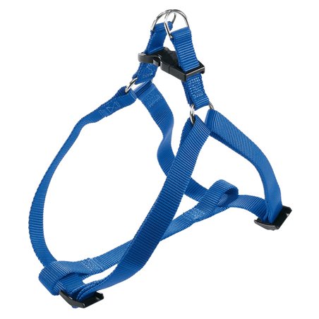 Ferplast hondentuig easy small nylon blauw - a:35-53cm en b:35-53cm - 10mm