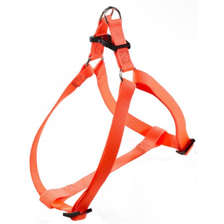 Ferplast hondentuig easy small nylon oranje - a:35-53cm en b:35-53cm - 10mm