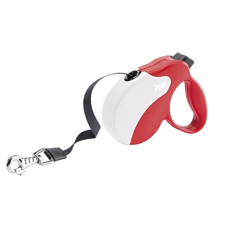 Ferplast amigo rollijn mini band rood/wit - 3m