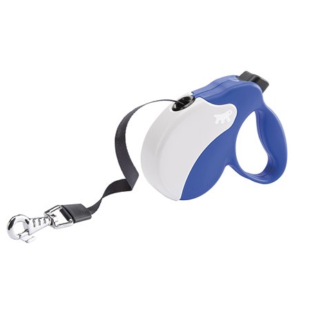 Ferplast amigo rollijn s band blauw/wit - 5m