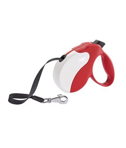 Ferplast amigo rollijn m band rood/wit - 5m