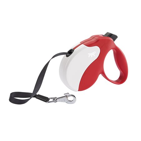 Ferplast amigo rollijn m band rood/wit - 5m