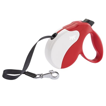 Ferplast amigo rollijn l band rood/wit - 5m