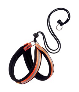 Ferplast hondentuig agila reflex 1 nylon oranje - a:26-38cm en b:26-38cm - 15mm