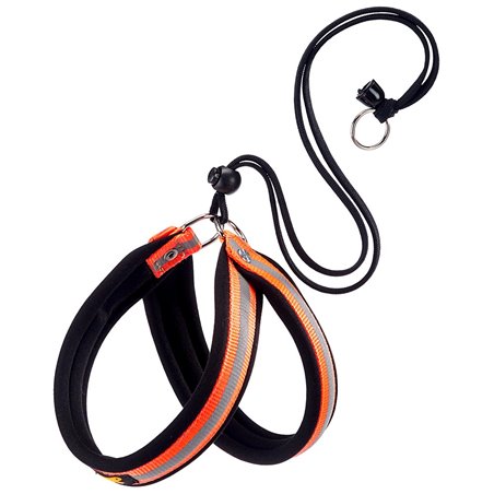 Ferplast hondentuig agila reflex 1 nylon oranje - a:26-38cm en b:26-38cm - 15mm